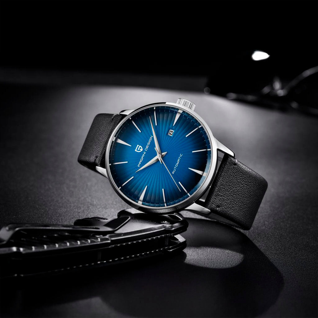 PGN Design Lugano Blue Classic Edition blue watch - product photo
