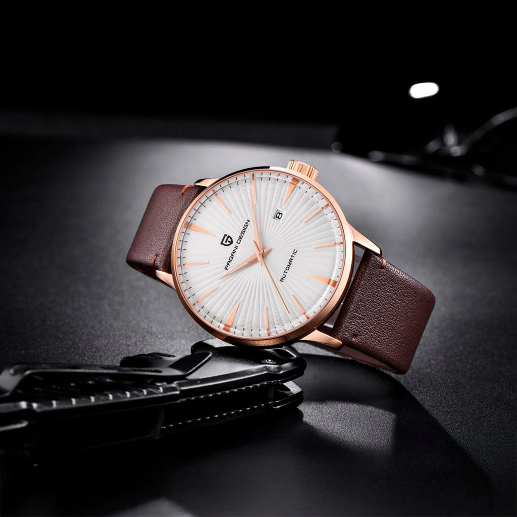 PGN Design Lugano White Gold Classic Edition gold watch - product photo