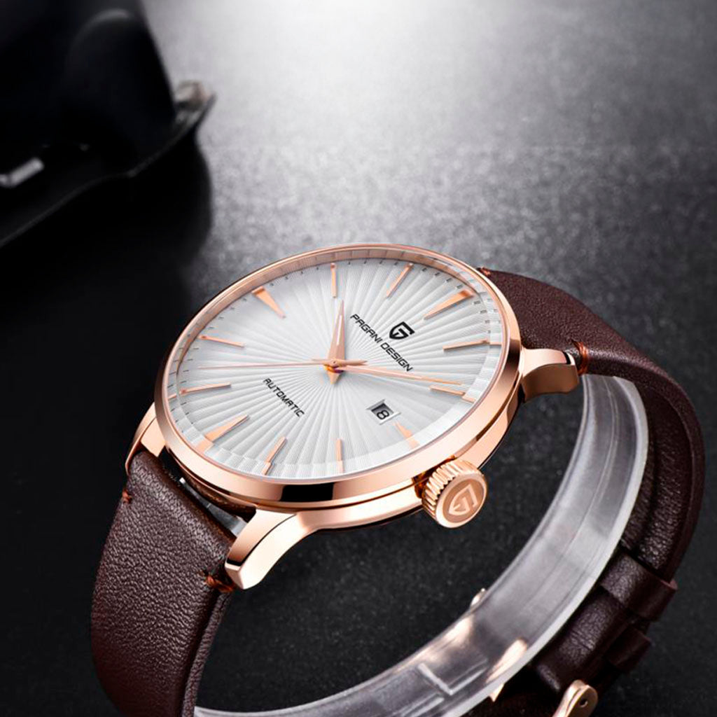 PGN Design Lugano White Gold Classic Edition gold watch - product photo