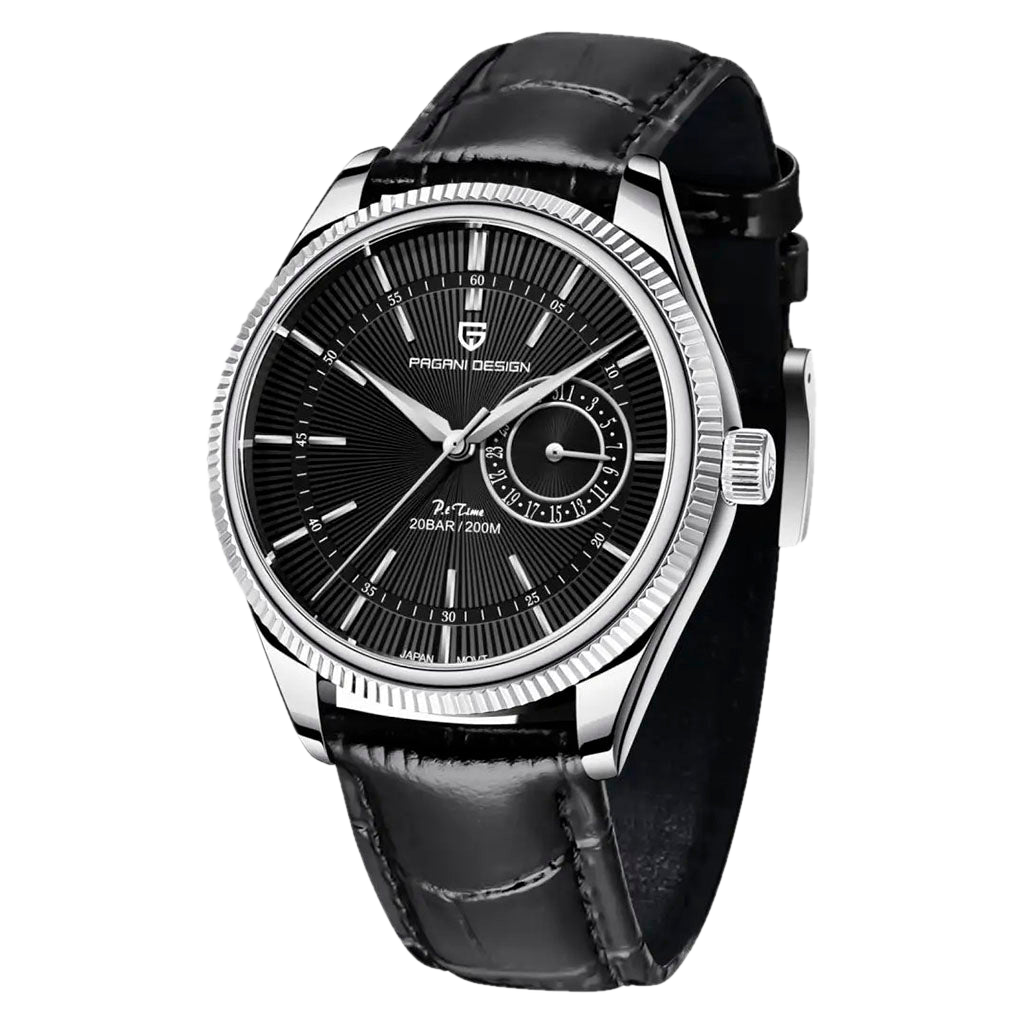 PGN Design Luzzago Black Silver silver watch - product photo