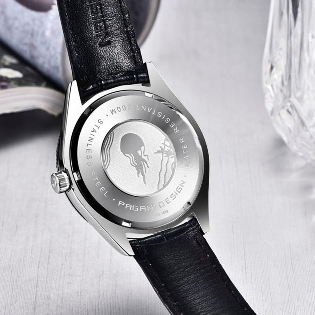 PGN Design Luzzago Black Silver silver watch - product photo
