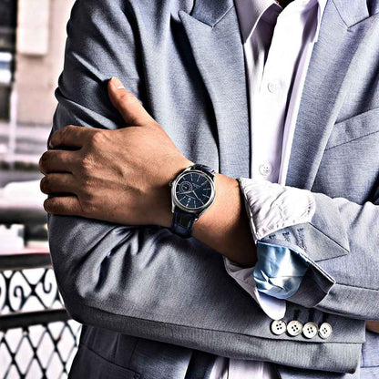 PGN Design Luzzago Blue Silver blue watch - product photo