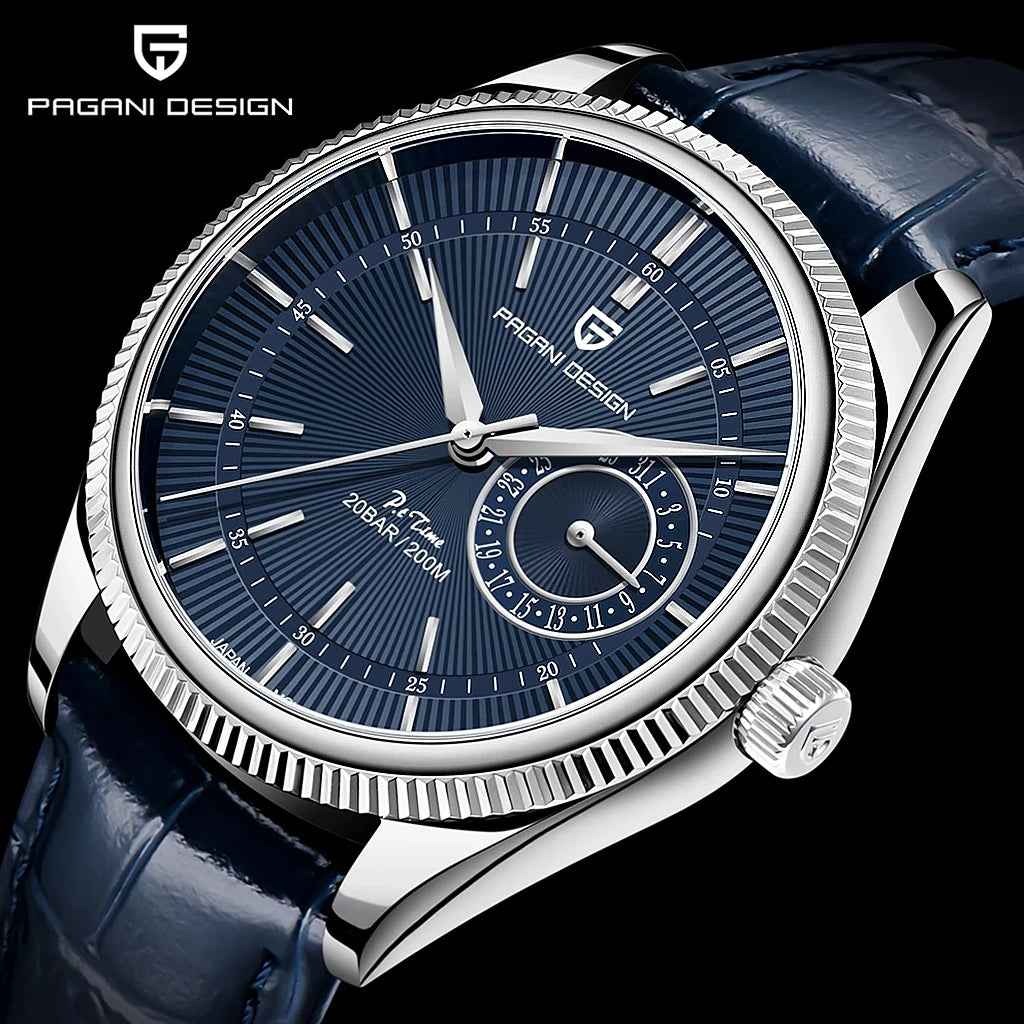 PGN Design Luzzago Blue Silver blue watch - product photo