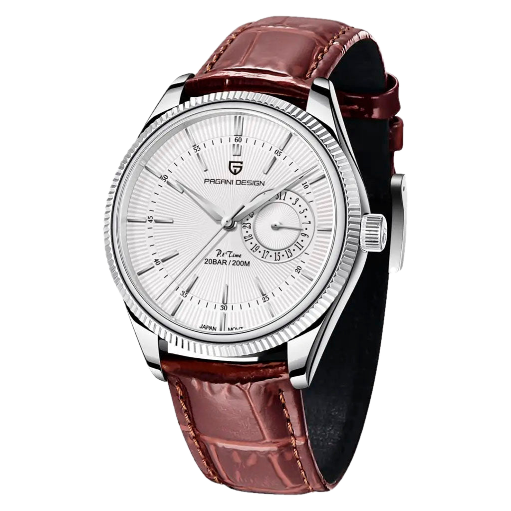 PGN Design Luzzago Brown Silver brown watch - product photo