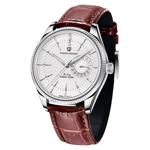 PGN Design Luzzago Brown Silver brown watch - product photo
