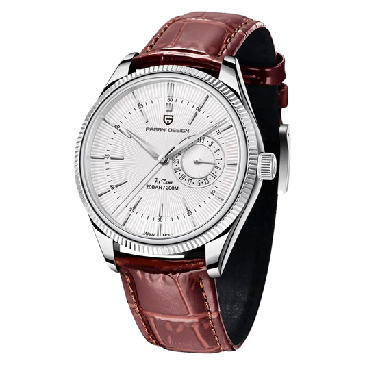 PGN Design Luzzago Brown Silver brown watch - product photo