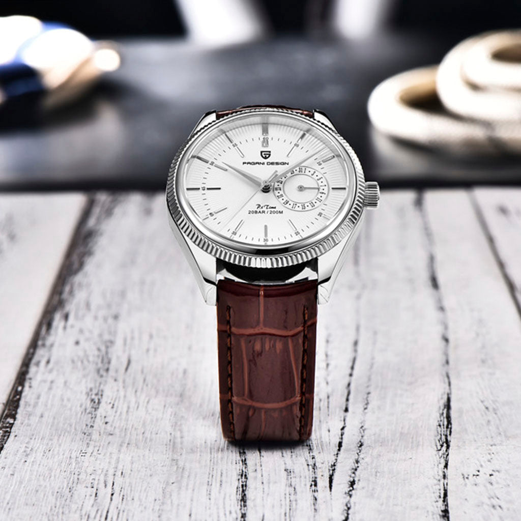 PGN Design Luzzago Brown Silver brown watch - product photo