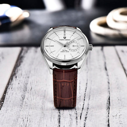 PGN Design Luzzago Brown Silver brown watch - product photo