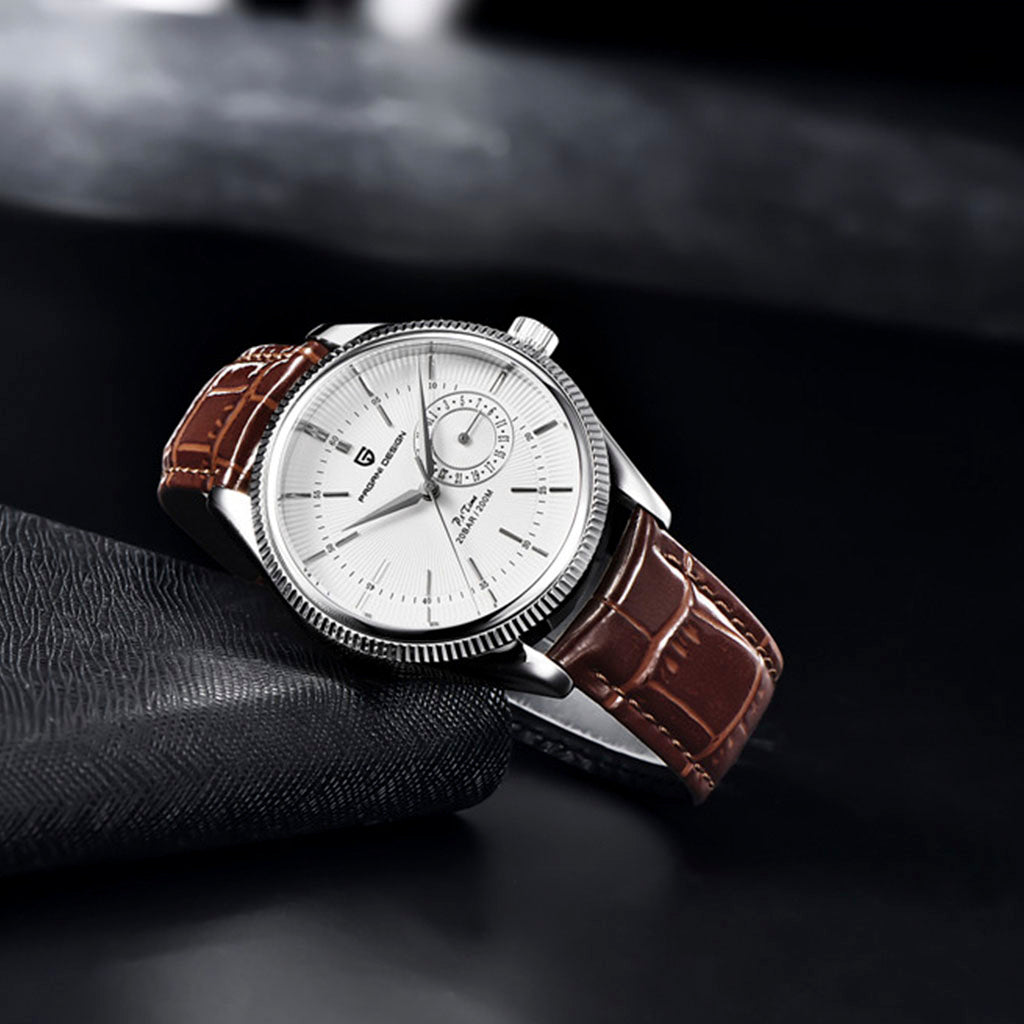 PGN Design Luzzago Brown Silver brown watch - product photo