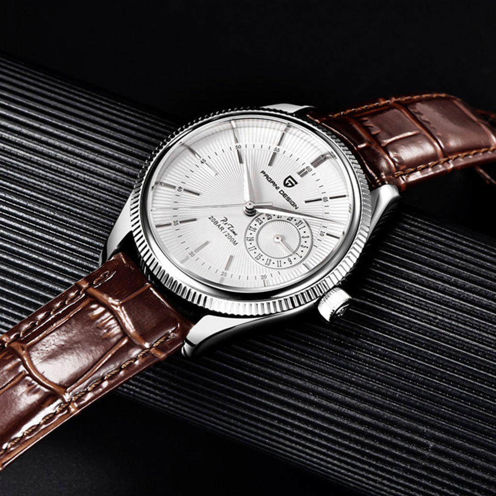 PGN Design Luzzago Brown Silver brown watch - product photo