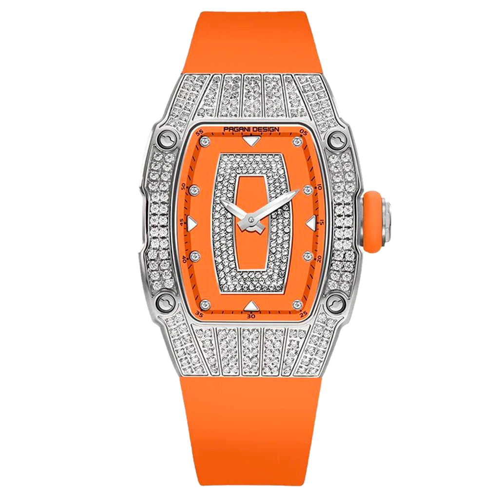 PGN Design Marigold Orange Silver orange watch - product photo