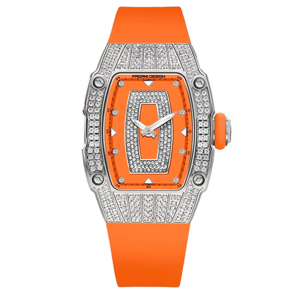 PGN Design Marigold Orange Silver orange watch - product photo