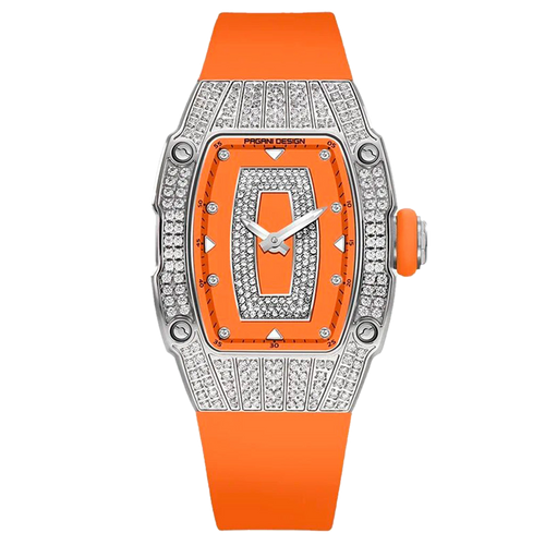 PGN Design Marigold Orange Silver orange watch - product photo