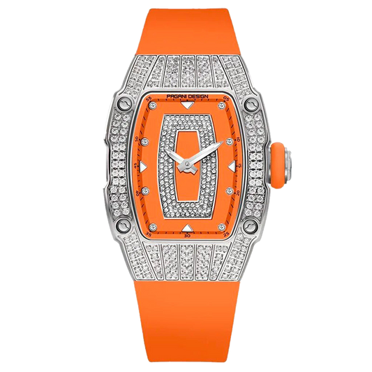 PGN Design Marigold Orange Silver orange watch - product photo