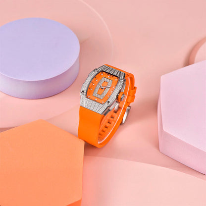PGN Design Marigold Orange Silver orange watch - product photo