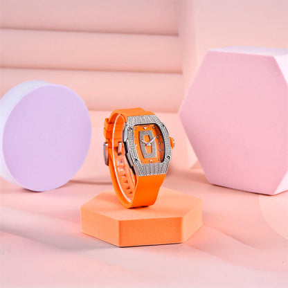 PGN Design Marigold Orange Silver orange watch - product photo