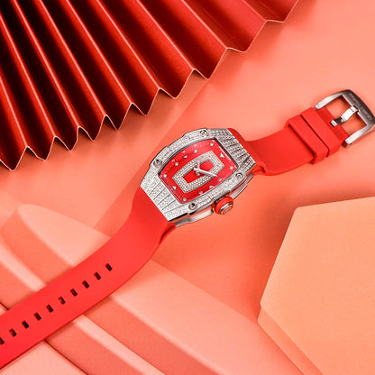 PGN Design Marigold Red Silver red watch - product photo