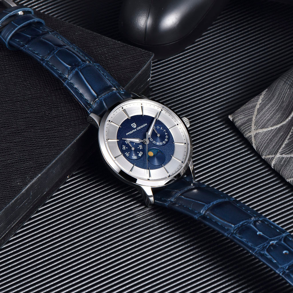 PGN Design Martin Blue Classic Edition blue watch - product photo