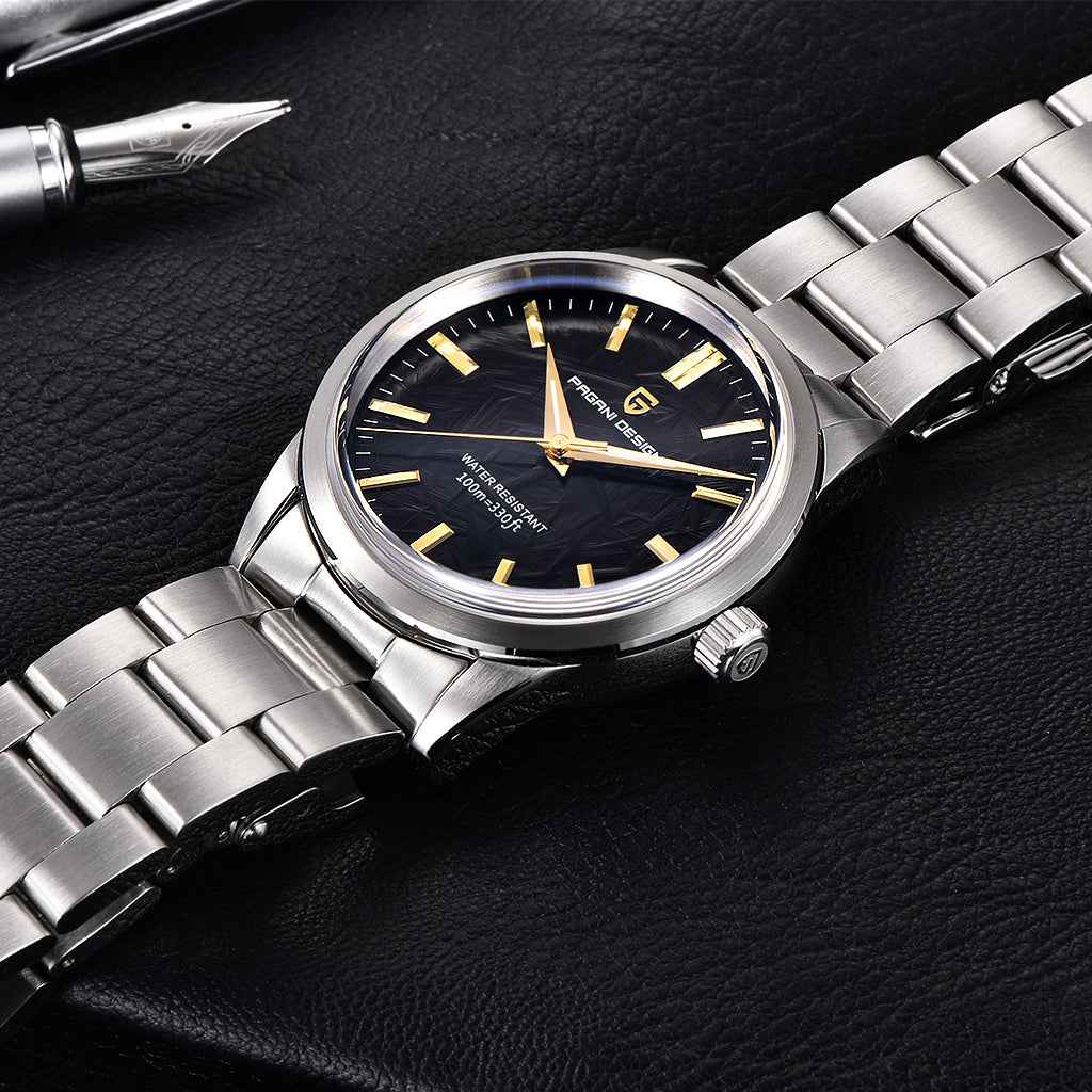 PGN Design Meritus Ônix steel watch - product photo