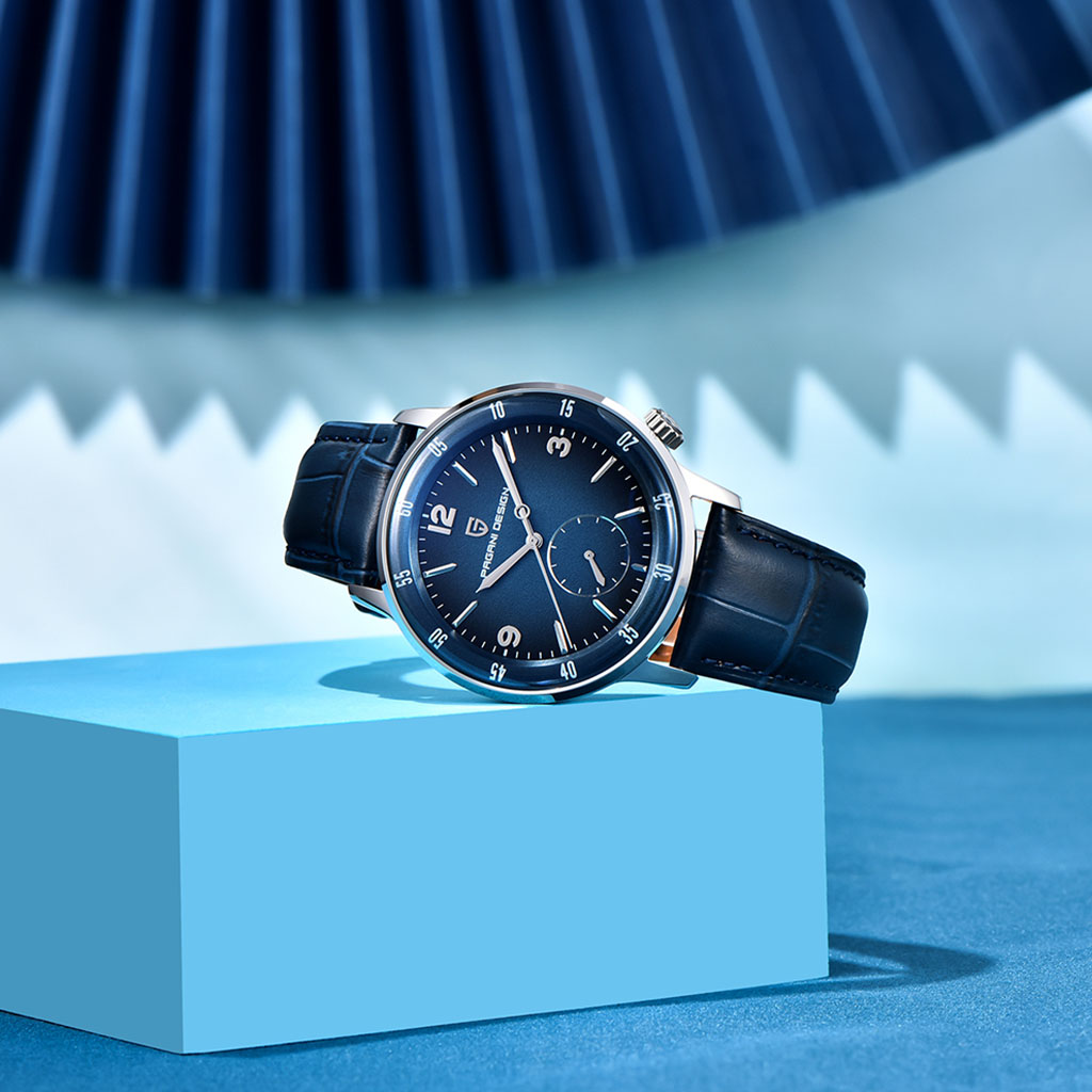 PGN Design Milano Blue Classic Edition blue watch - product photo