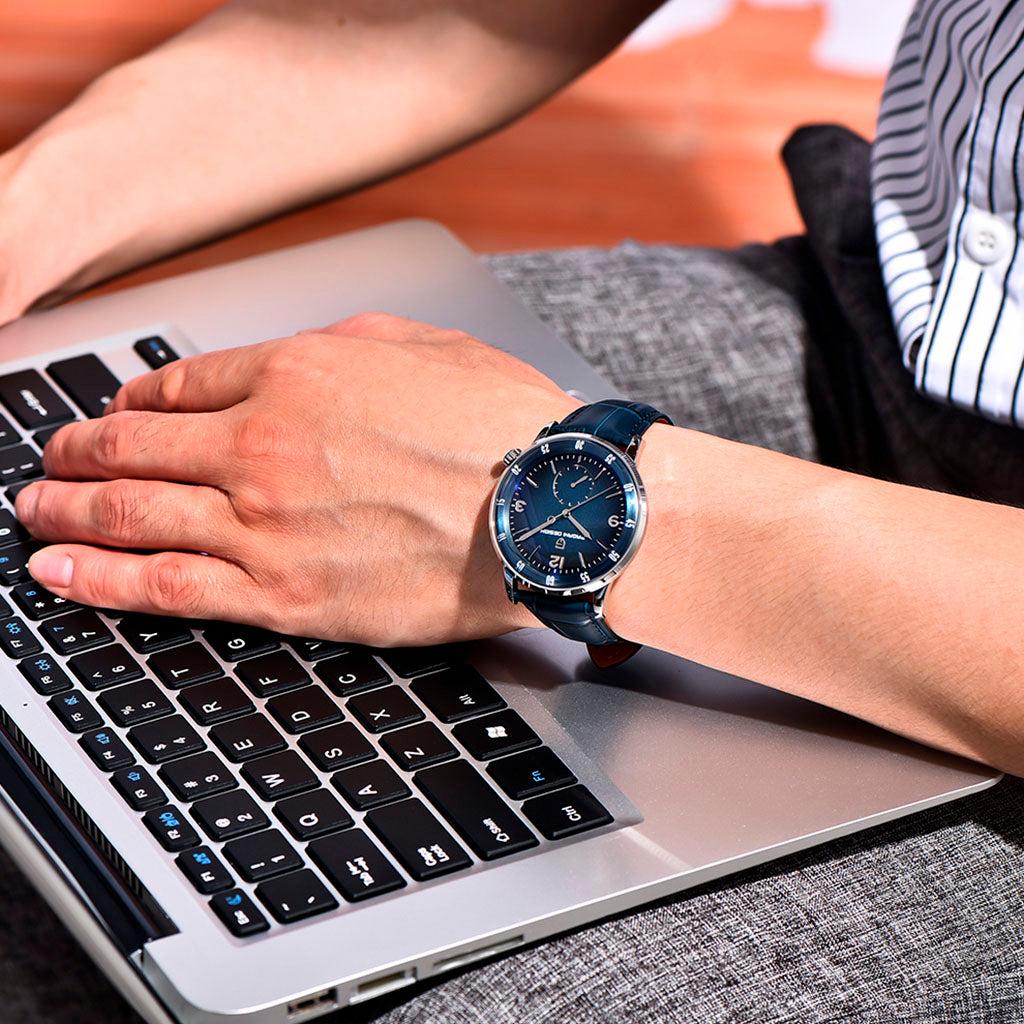 PGN Design Milano Blue Classic Edition blue watch - product photo