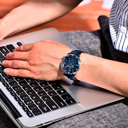 PGN Design Milano Blue Classic Edition blue watch - product photo