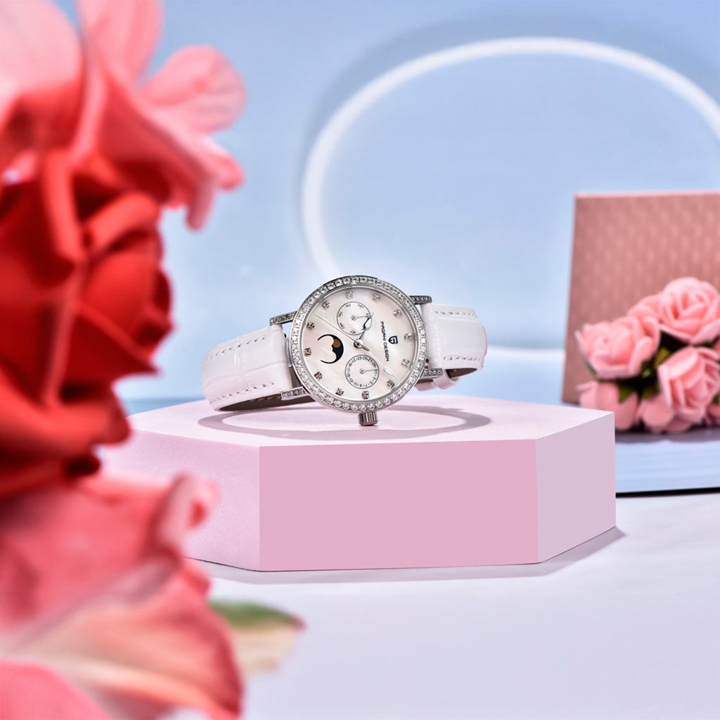 PGN Design Orchid White white watch - product photo