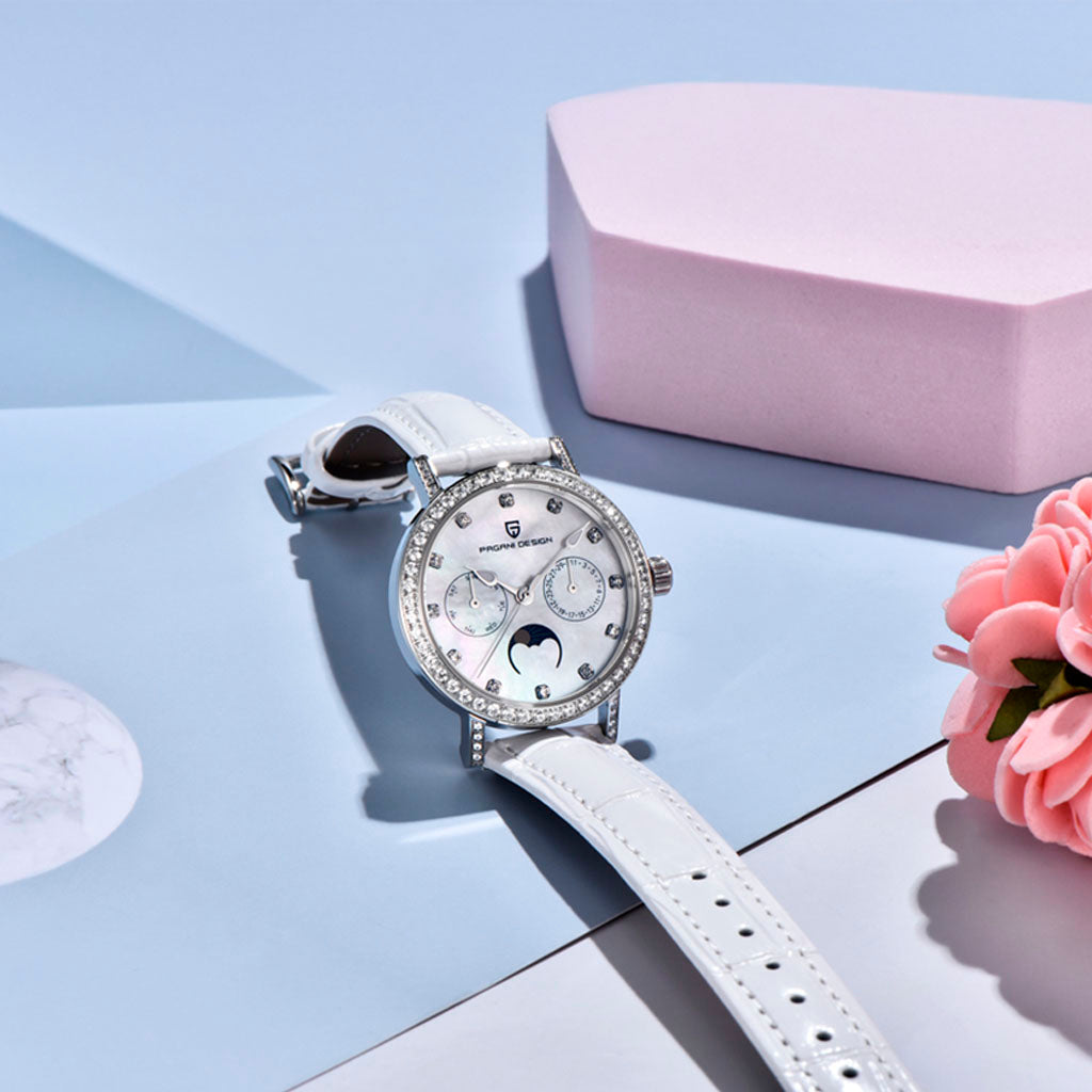 PGN Design Orchid White white watch - product photo