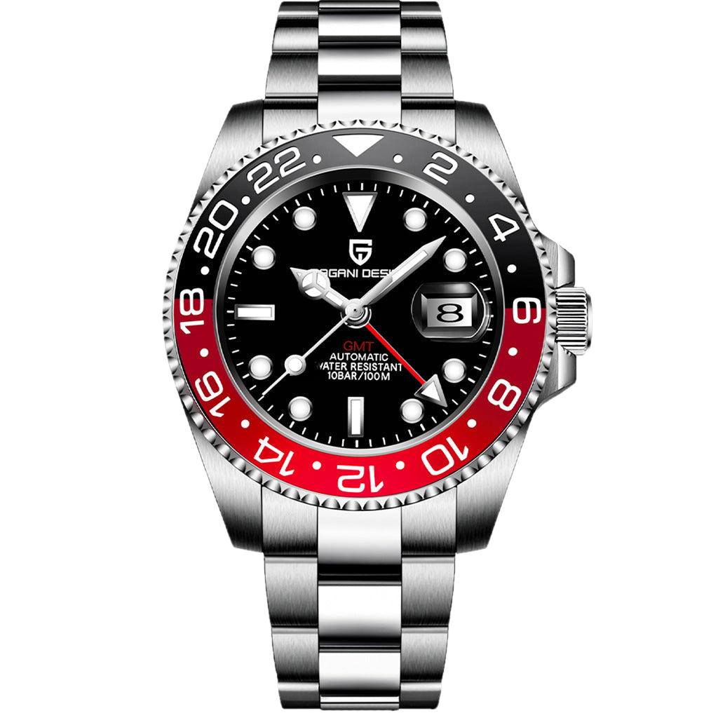 PGN Design Pantheon Black and Red red watch - product photo