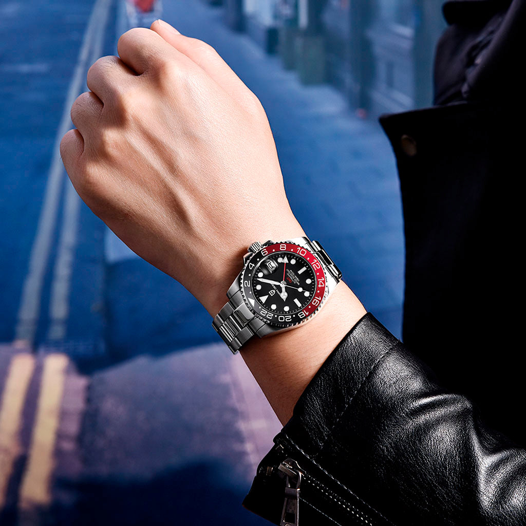 PGN Design Pantheon Black and Red red watch - product photo