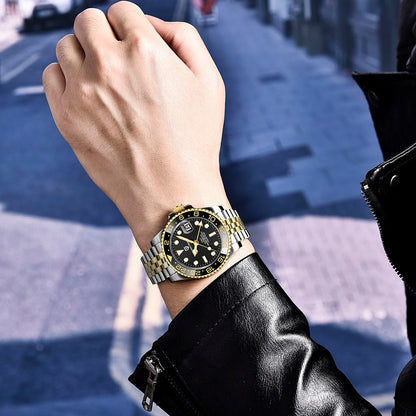 PGN Design Pantheon Black Silver silver watch - product photo