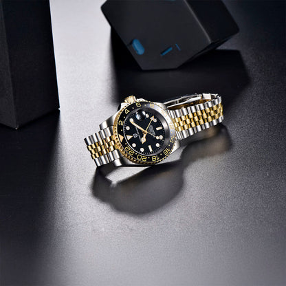 PGN Design Pantheon Black Silver silver watch - product photo