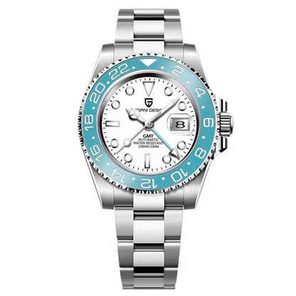 PGN Design Pantheon Turquoise steel watch - product photo