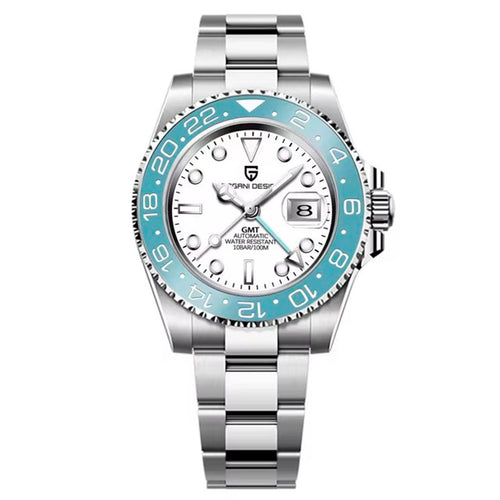 PGN Design Pantheon Turquoise steel watch - product photo