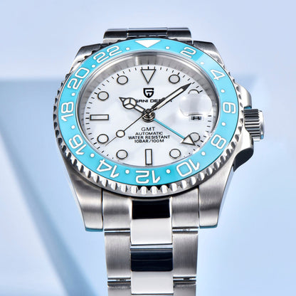 PGN Design Pantheon Turquoise steel watch - product photo
