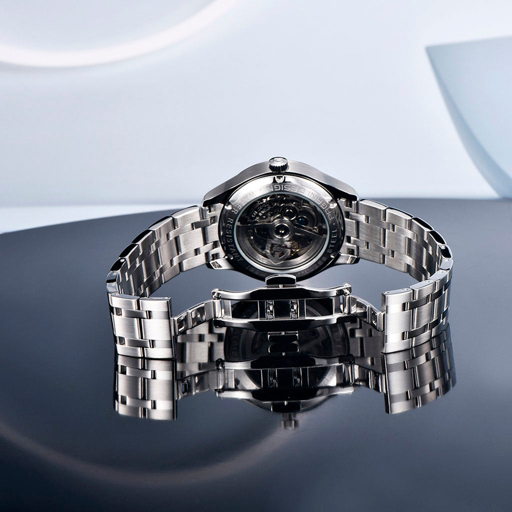 PGN Design Roma Silver Black silver watch - product photo