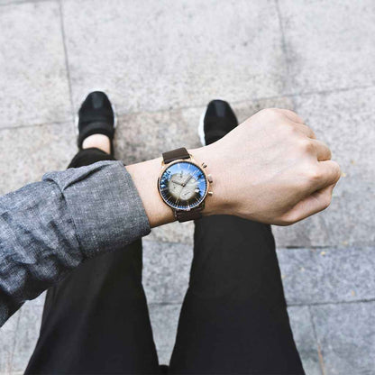 PGN Design Rouen Black Gold Classic Edition gold watch - product photo