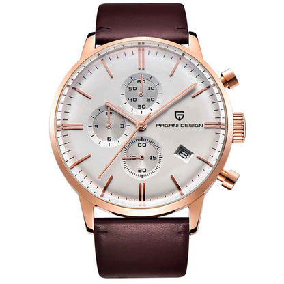 PGN Design Rouen White Gold Classic Edition gold watch - product photo