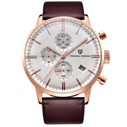 PGN Design Rouen White Gold Classic Edition gold watch - product photo