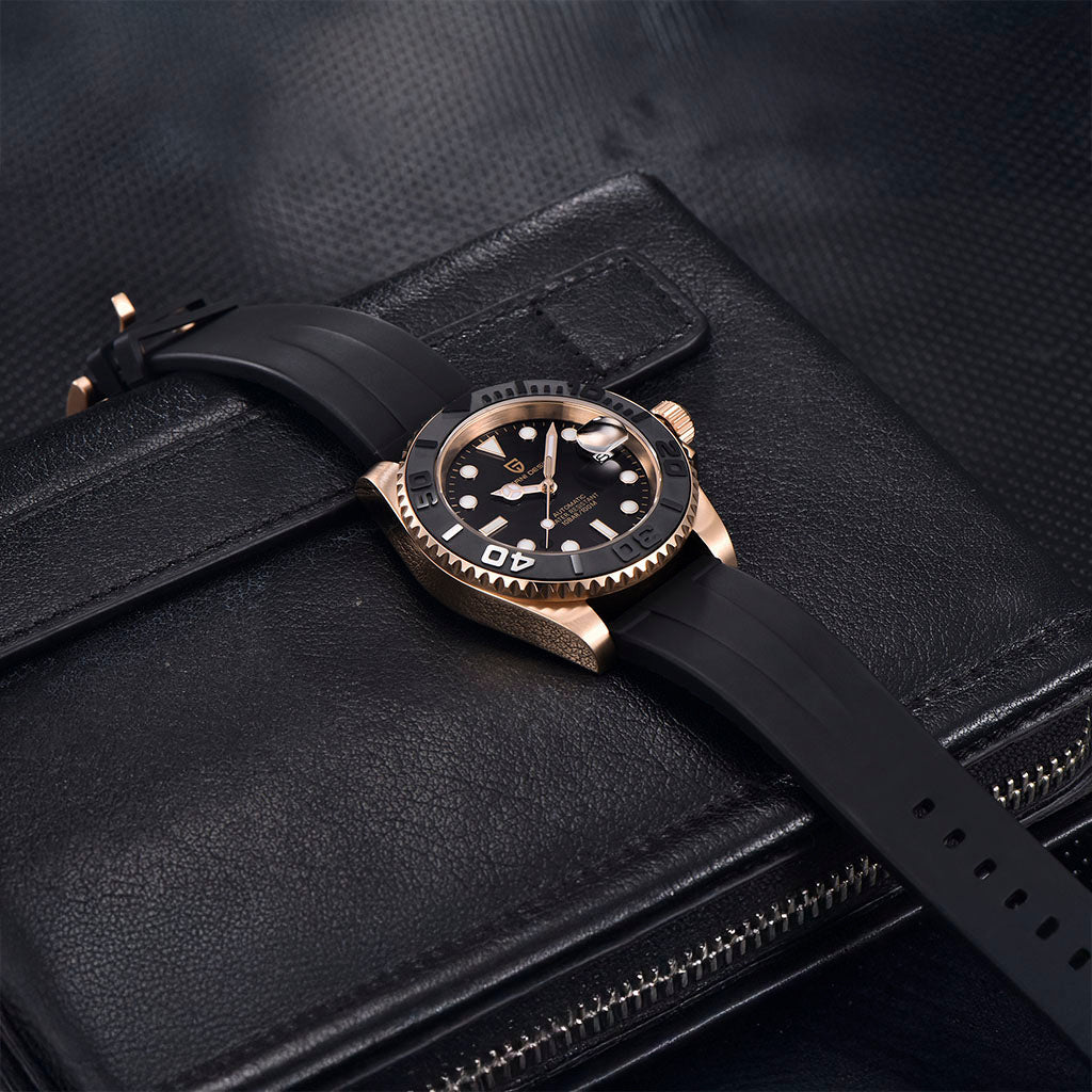 PGN Design Salzburg Black Gold Sport Edition gold watch - product photo