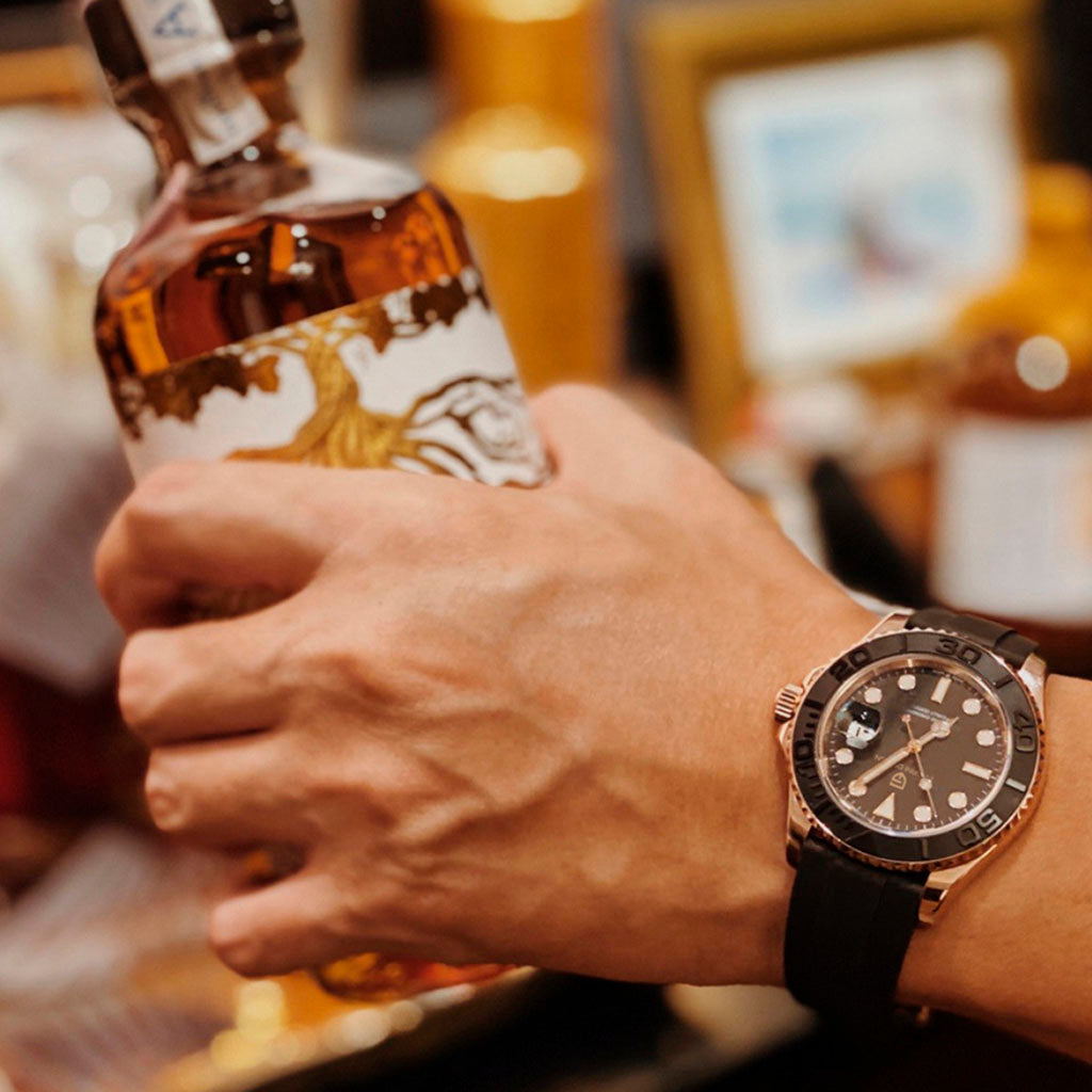 PGN Design Salzburg Black Gold Sport Edition gold watch - product photo