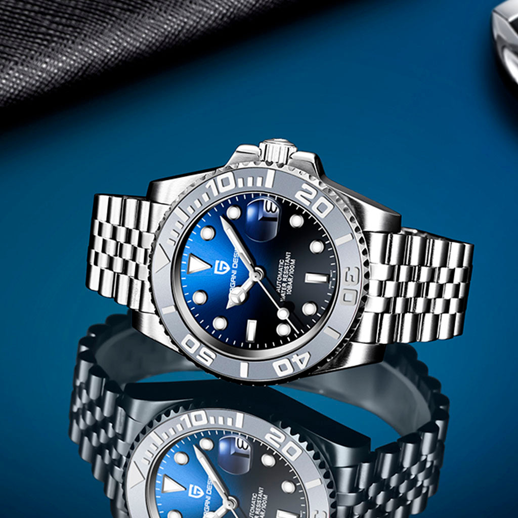 PGN Design Salzburg Blue and Gray blue watch - product photo