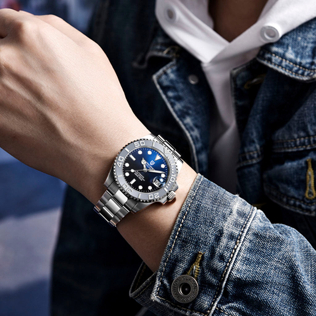 PGN Design Salzburg Blue and Gray blue watch - product photo