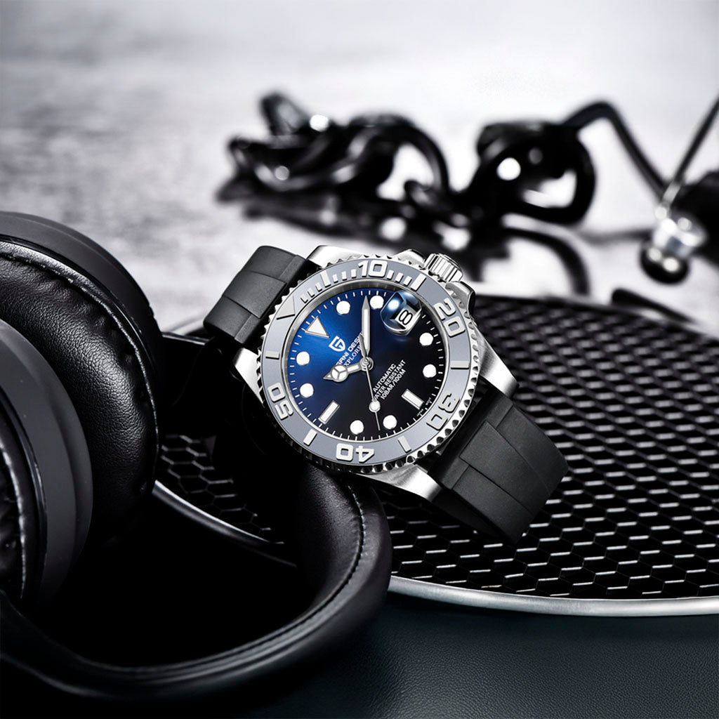 PGN Design Salzburg Blue and Gray Sport Edition blue watch - product photo