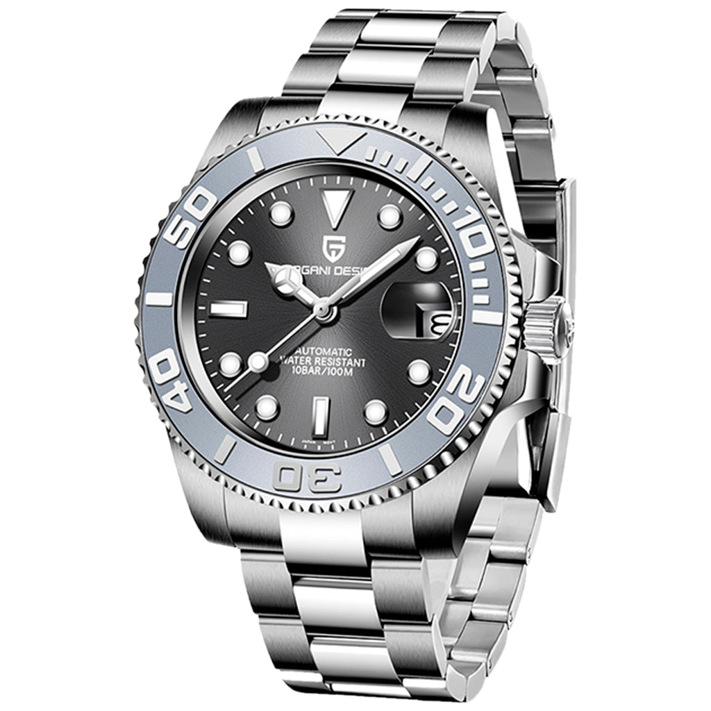 PGN Design Salzburg Gray steel watch - product photo