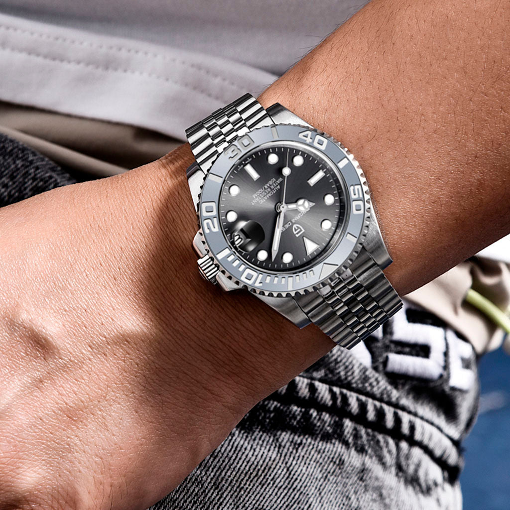 PGN Design Salzburg Gray steel watch - product photo
