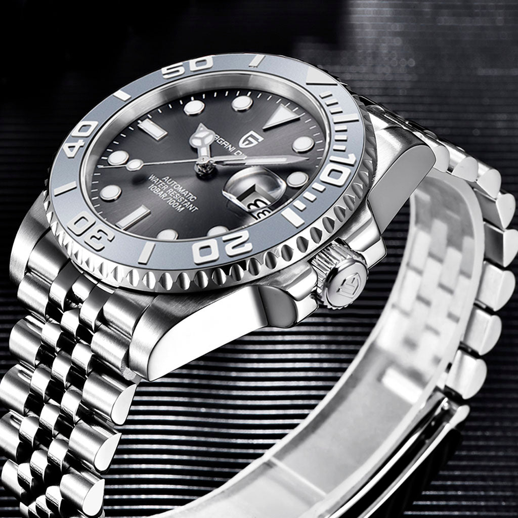 PGN Design Salzburg Gray steel watch - product photo