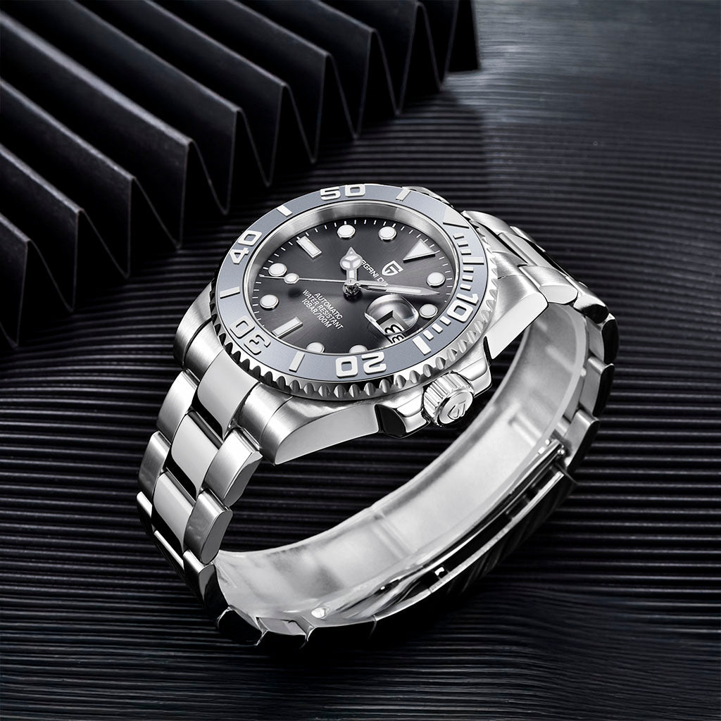 PGN Design Salzburg Gray steel watch - product photo