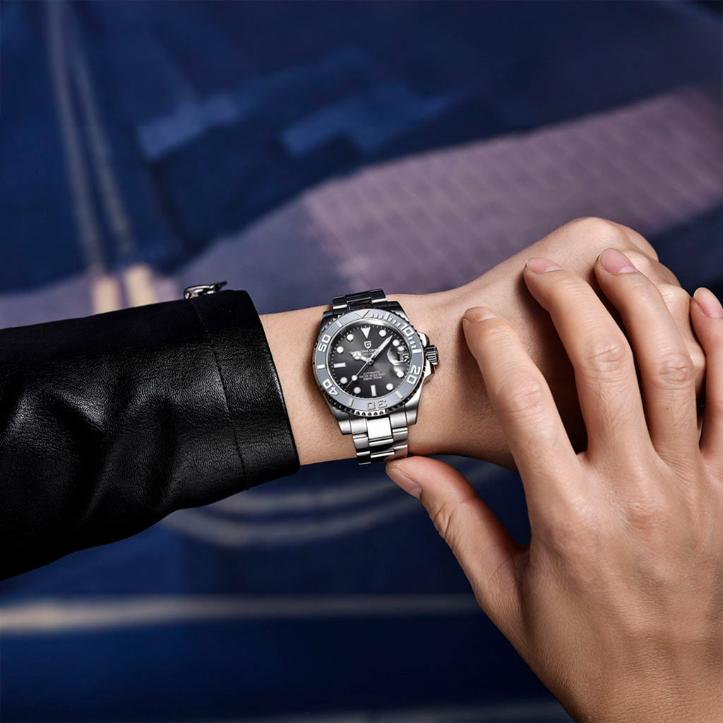 PGN Design Salzburg Gray steel watch - product photo
