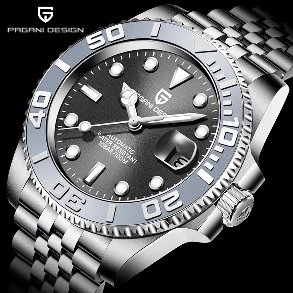PGN Design Salzburg Gray steel watch - product photo
